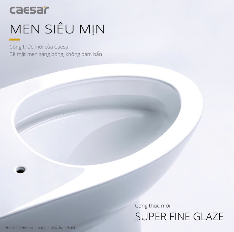 Hình ảnh bàn cầu 1 khối Caesar C1391