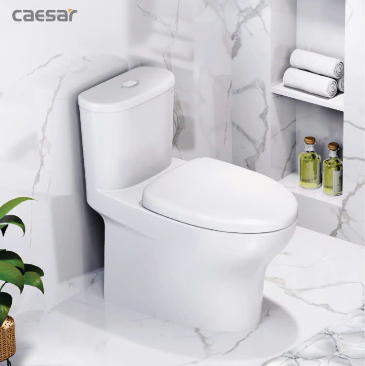 Hình ảnh bàn cầu 1 khối Caesar C1394