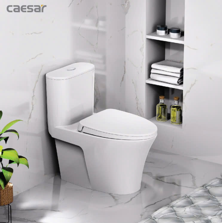 Hình ảnh bàn cầu 1 khối Caesar C1395