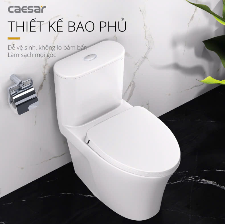 Hình ảnh bàn cầu 1 khối Caesar C1395