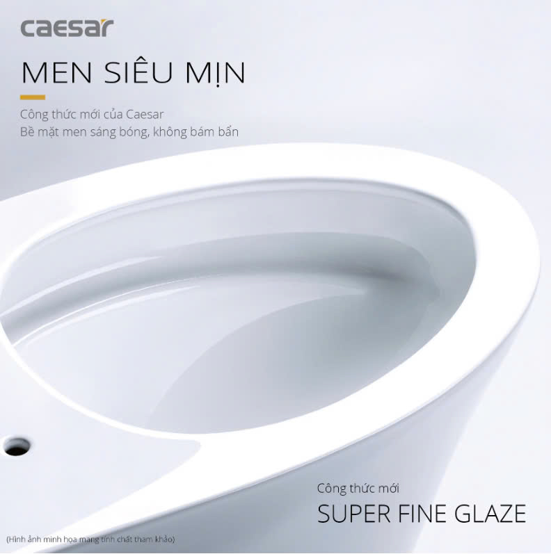 Hình ảnh bàn cầu 1 khối Caesar C1395