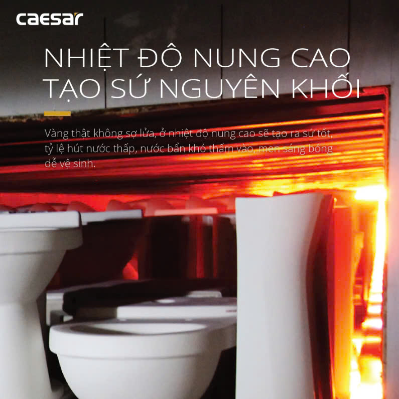 Hình ảnh bàn cầu 1 khối Caesar C1395