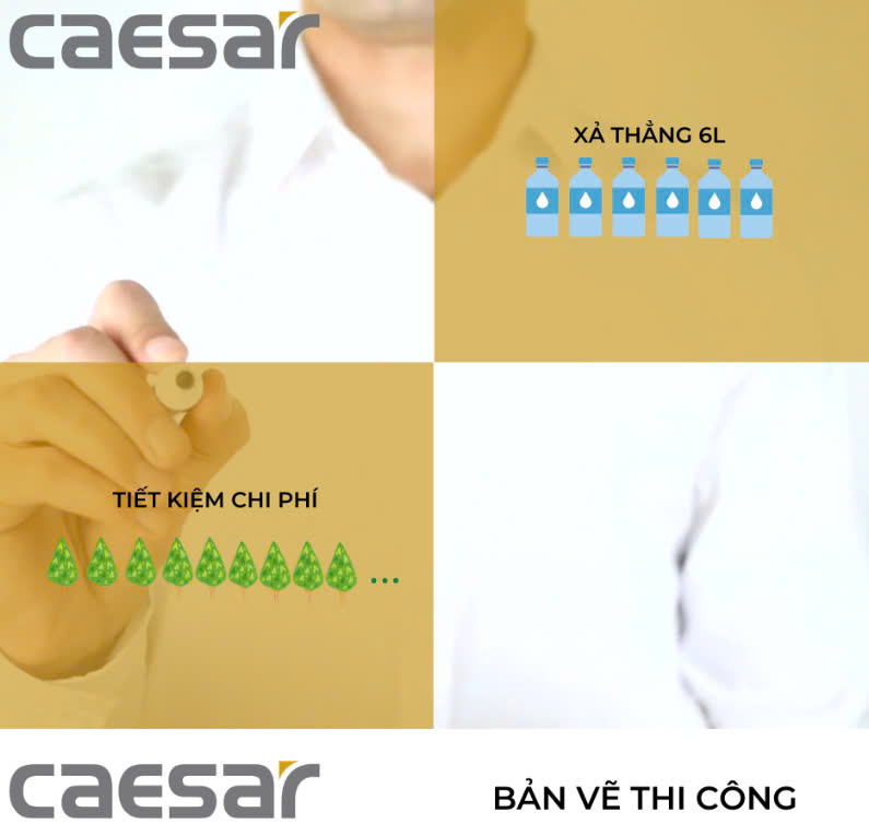 Hình ảnh bàn cầu công cộng Caesar CS1230