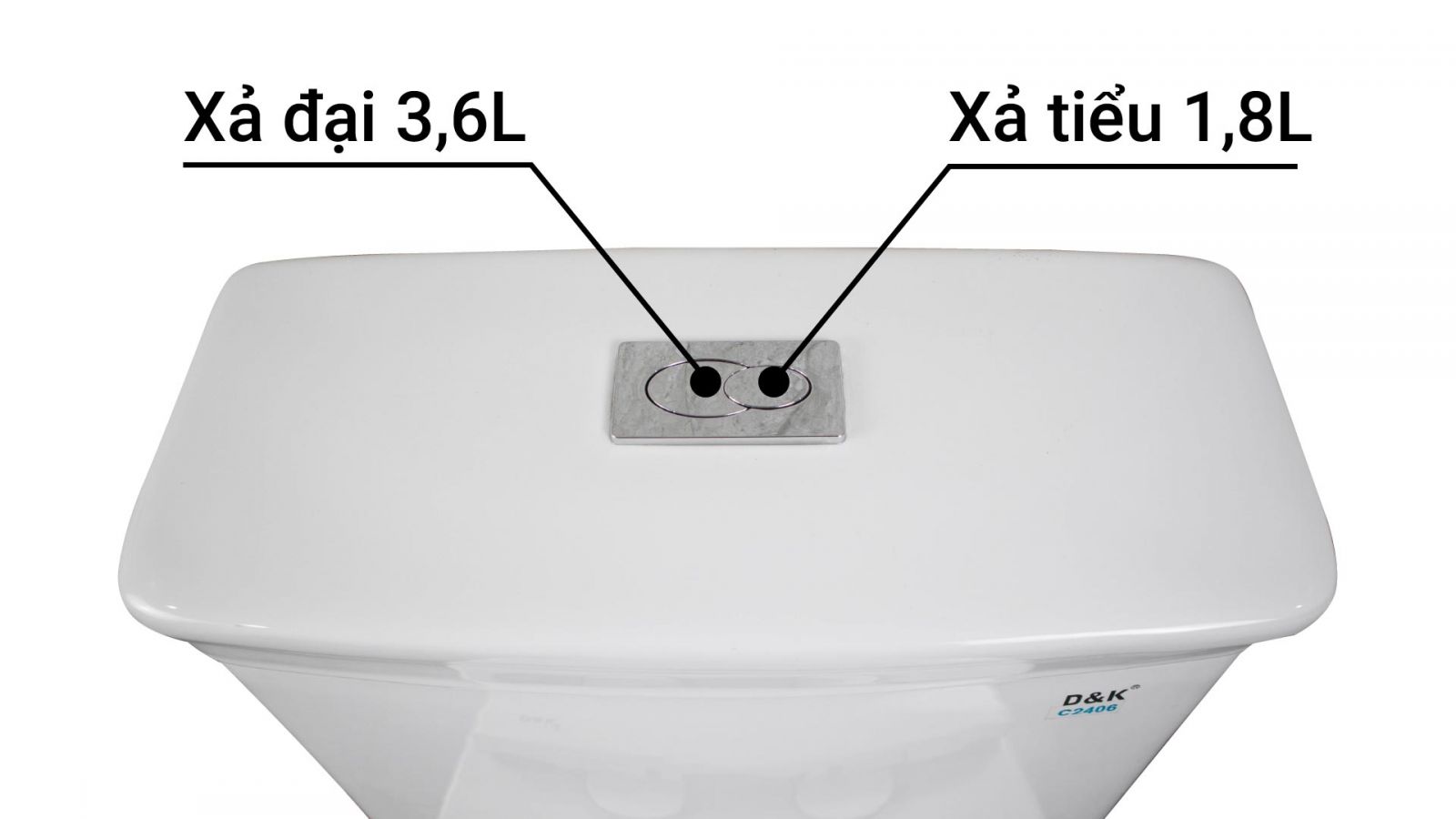 Bồn cầu liền khối D&K DK-C2406