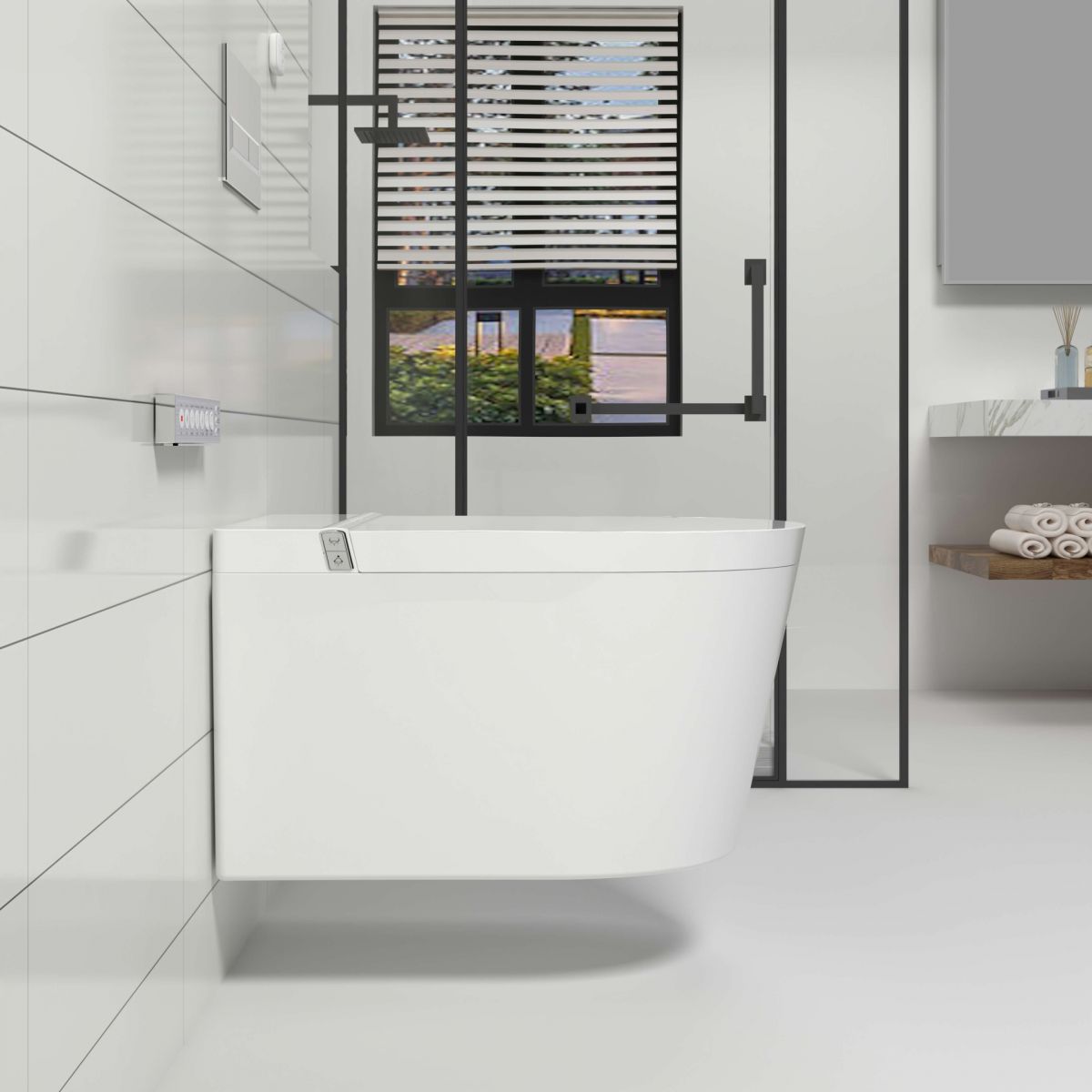 Bồn cầu thông minh treo tường D&K DK-AC944B