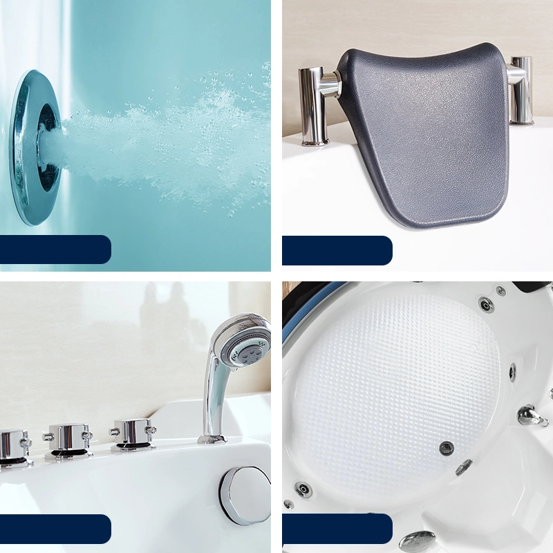 Bồn tắm massage góc đặt sàn D&K DK-Q312N