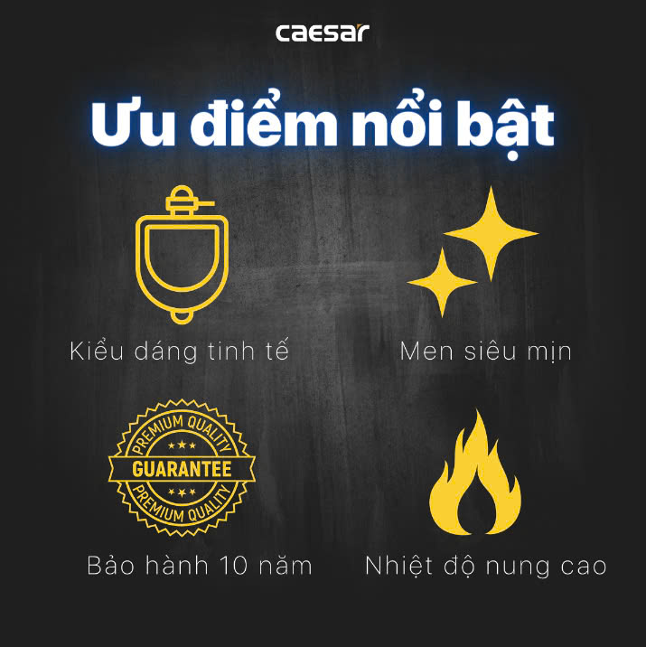 Hình ảnh bồn tiểu nam treo tường Caesar U0210