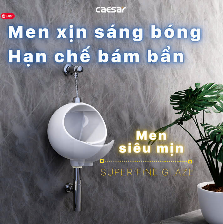 Hình ảnh bồn tiểu nam treo tường Caesar U0210