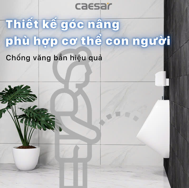 Hình ảnh bồn tiểu nam treo tường Caesar U0211