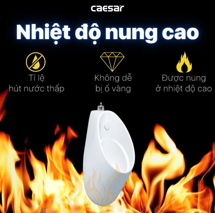 Hình ảnh bồn tiểu nam treo tường Caesar U0211