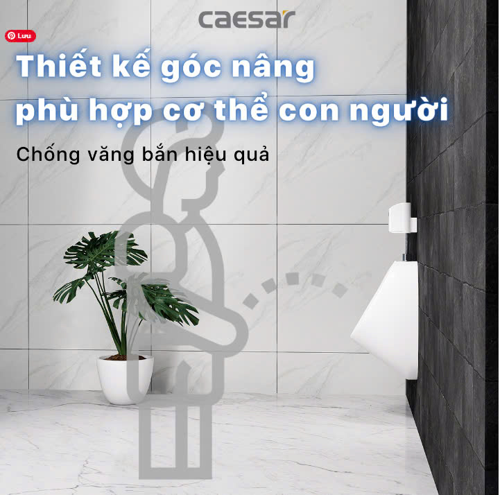 Hình ảnh bồn tiểu nam treo tường Caesar U0221