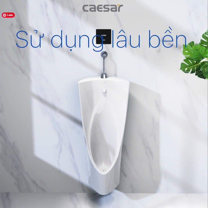 Hình ảnh bồn tiểu nam treo tường Caesar U0235 + A654