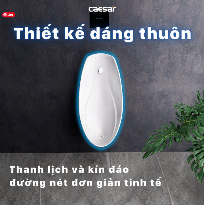 Hình ảnh bồn tiểu nam treo tường Caesar U0266