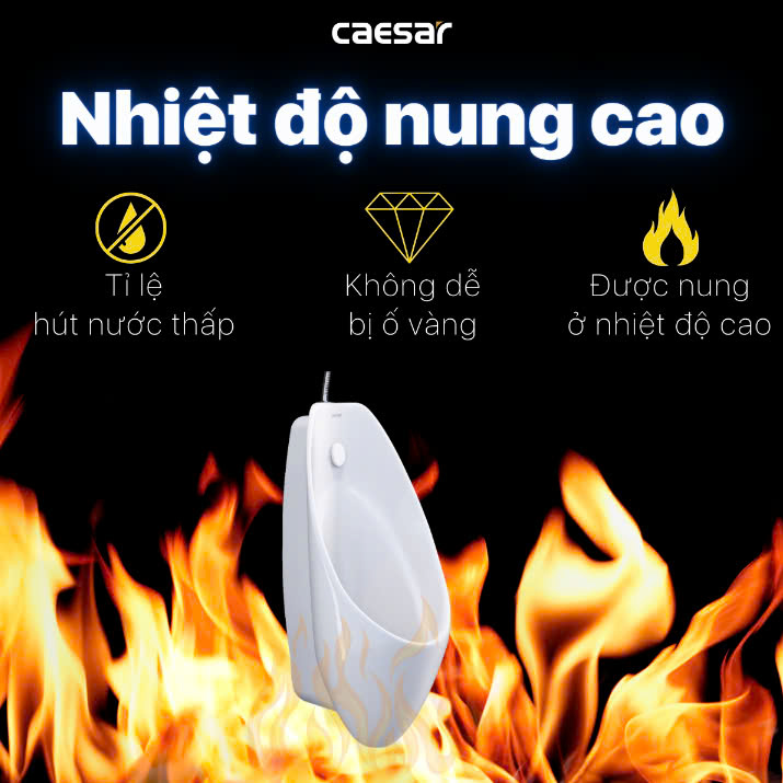 Hình ảnh bồn tiểu nam treo tường Caesar U0267