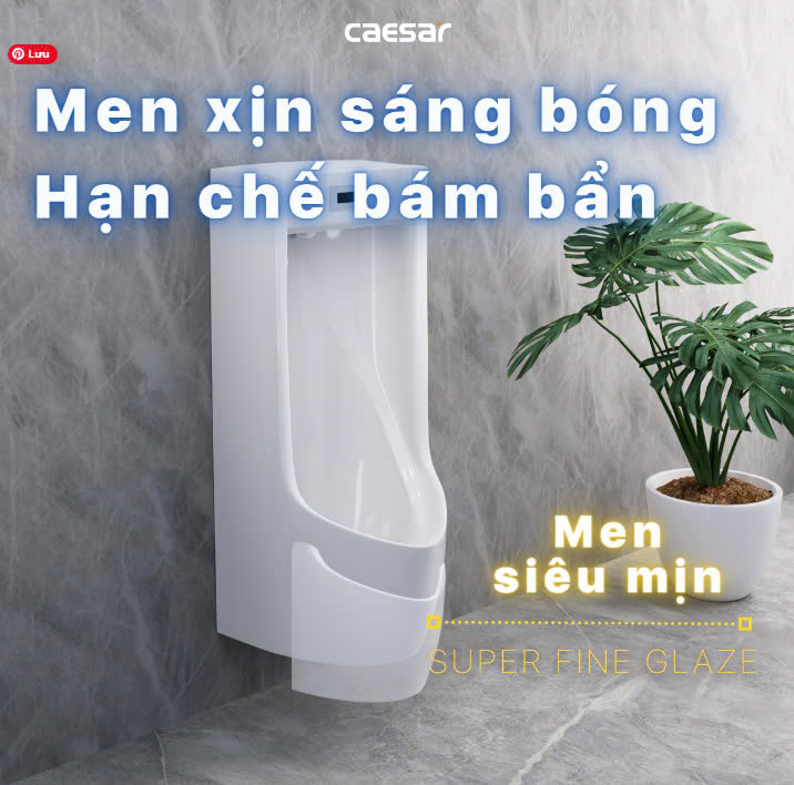 Hình ảnh bồn tiểu nam treo tường Caesar UA0283