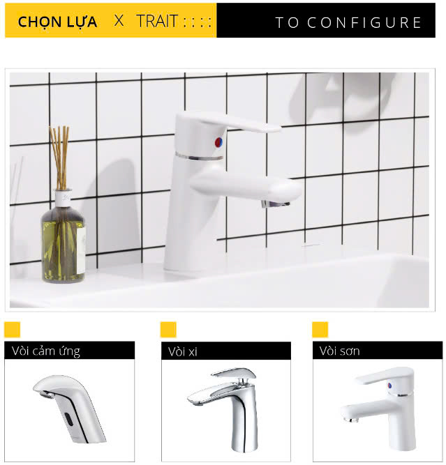 Chậu rửa Lavabo + Tủ treo Caesar LF5257 + EH05257AV