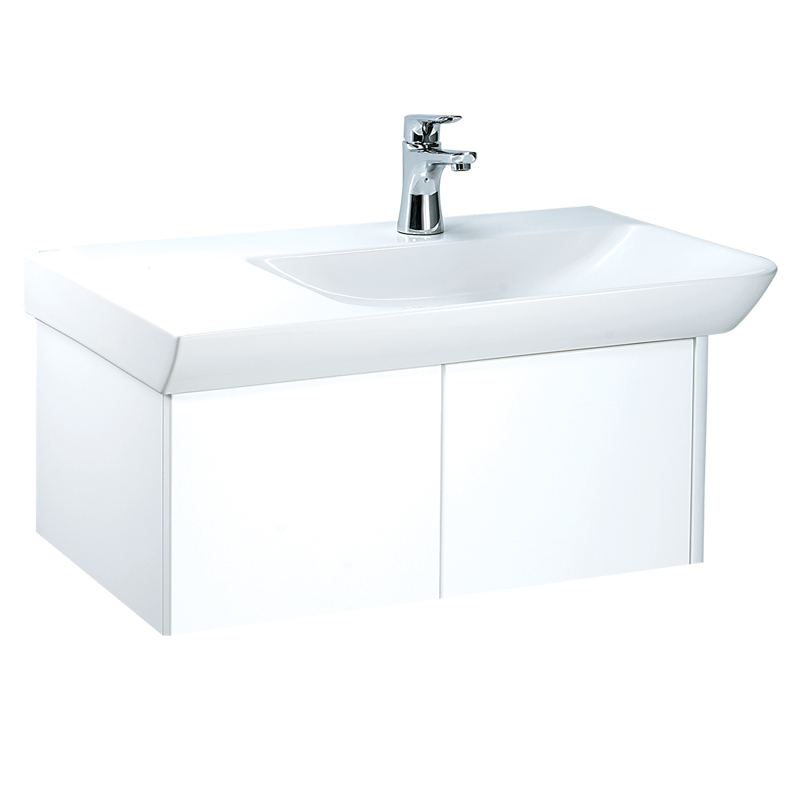 Chậu Lavabo tủ treo Caesar LF5374 + EH05374AV cao cấp