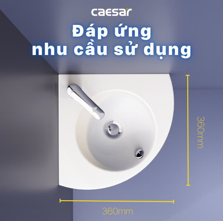 Hình ảnh Chậu rửa Lavabo dương bàn Caesar LF5030