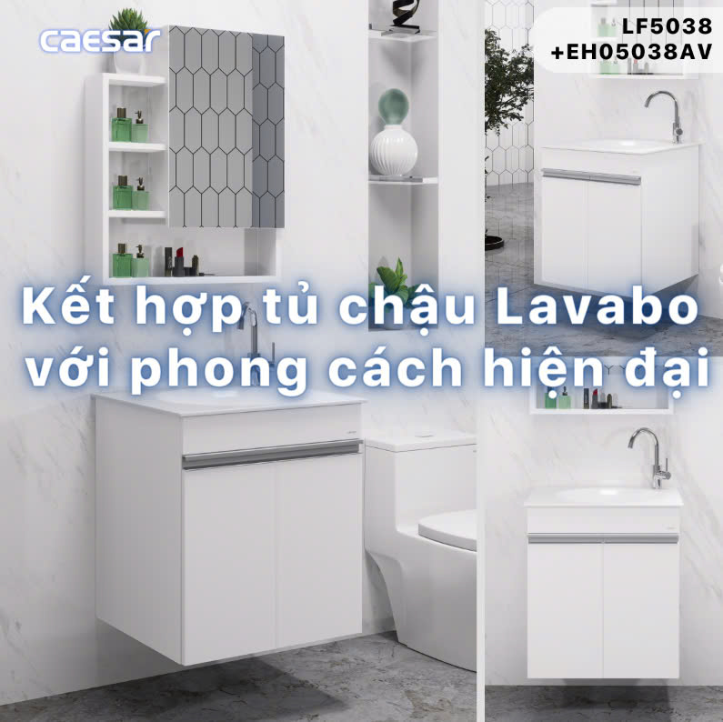 Hình ảnh Chậu rửa Lavabo dương bàn Caesar LF5038
