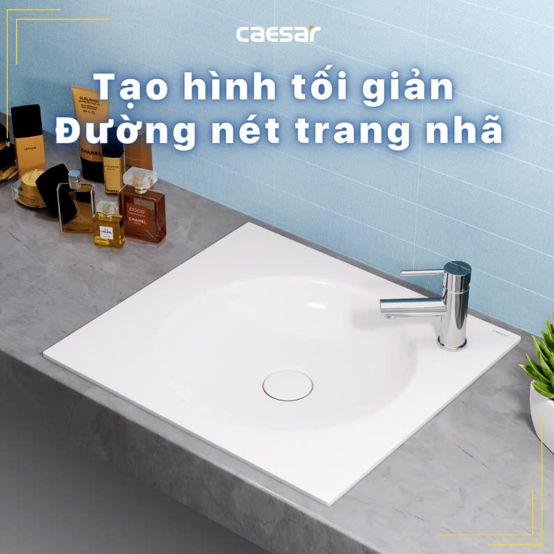 Hình ảnh Chậu rửa Lavabo dương bàn Caesar LF5038