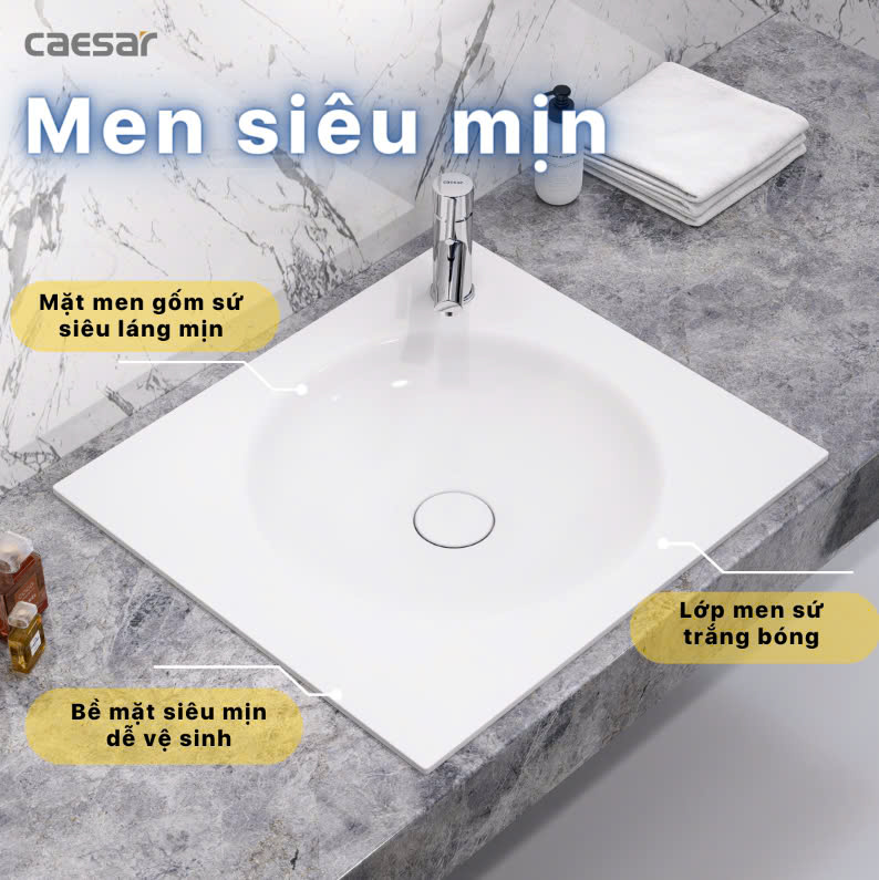 Hình ảnh Chậu rửa Lavabo dương bàn Caesar LF5038
