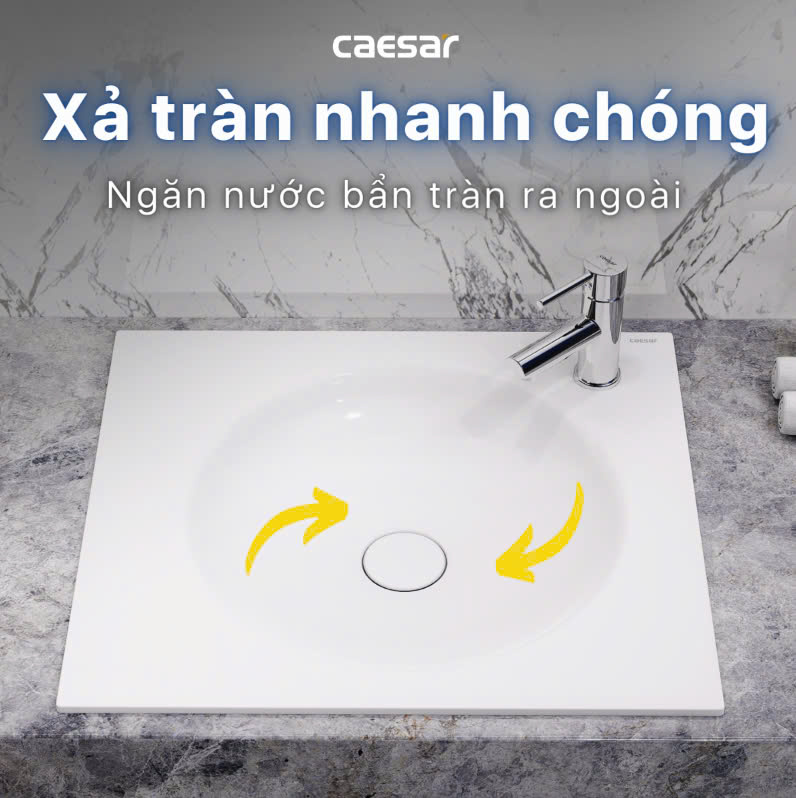 Hình ảnh Chậu rửa Lavabo dương bàn Caesar LF5038