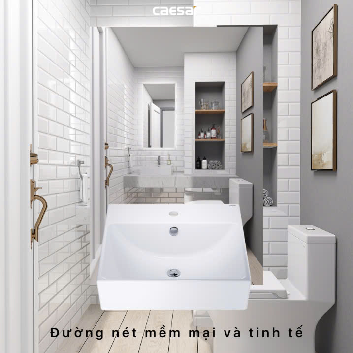 Hình ảnh Chậu rửa Lavabo dương bàn Caesar LF5301