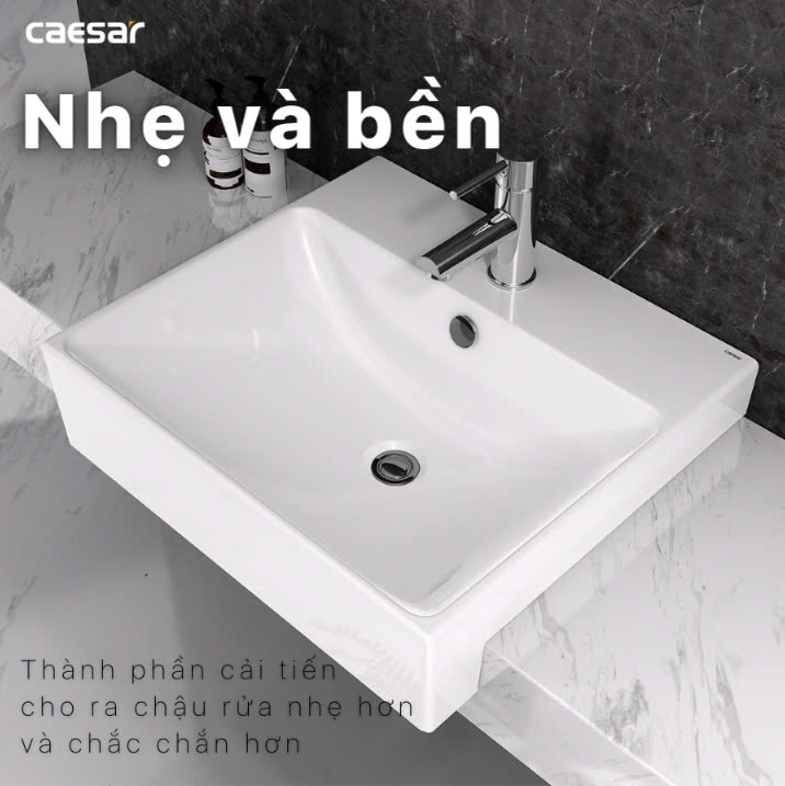 Hình ảnh Chậu rửa Lavabo dương bàn Caesar LF5301