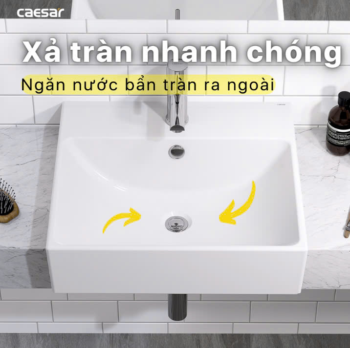 Hình ảnh Chậu rửa Lavabo dương bàn Caesar LF5301