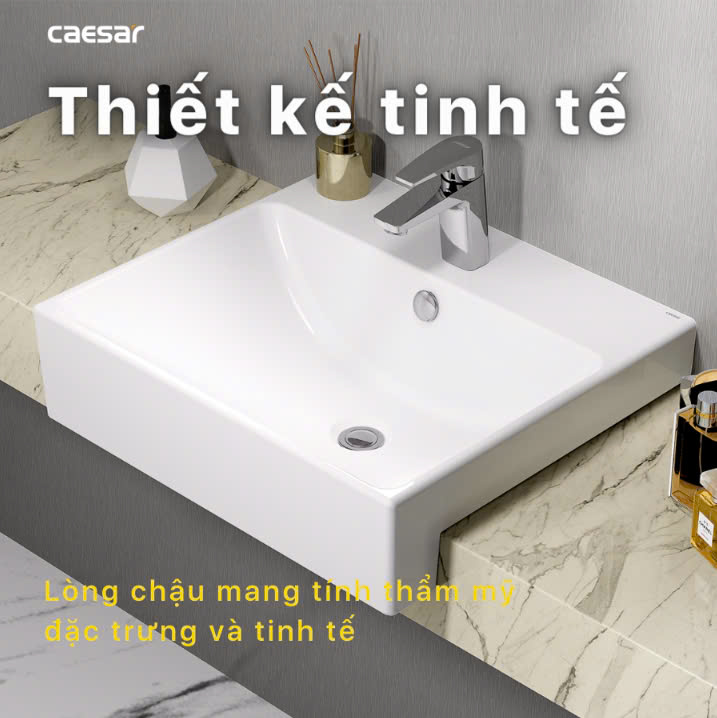Chậu rửa Lavabo Dương Bàn Caesar LF5301