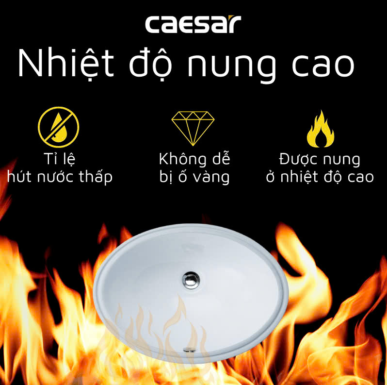 Chậu rửa Lavabo Âm Bàn Caesar L5113