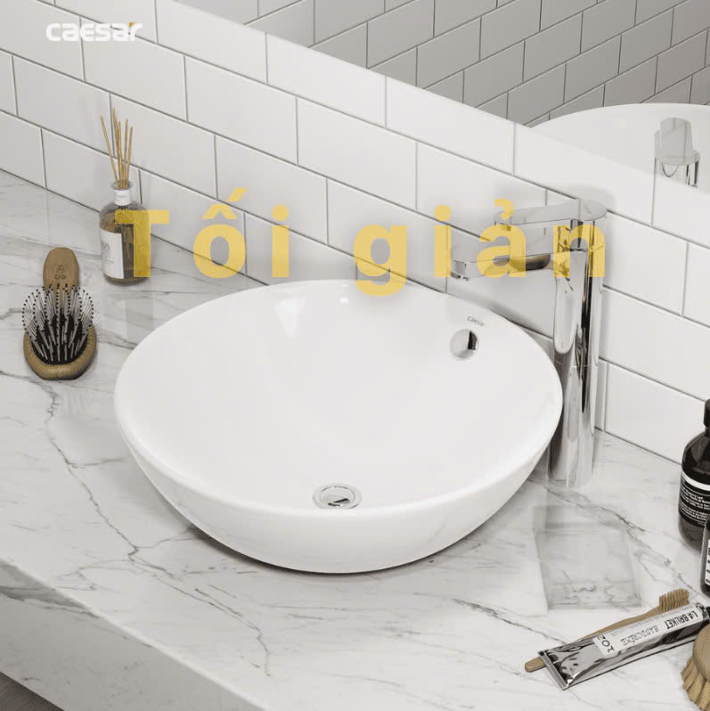 Chậu rửa Lavabo đặt bàn Caesar L5215