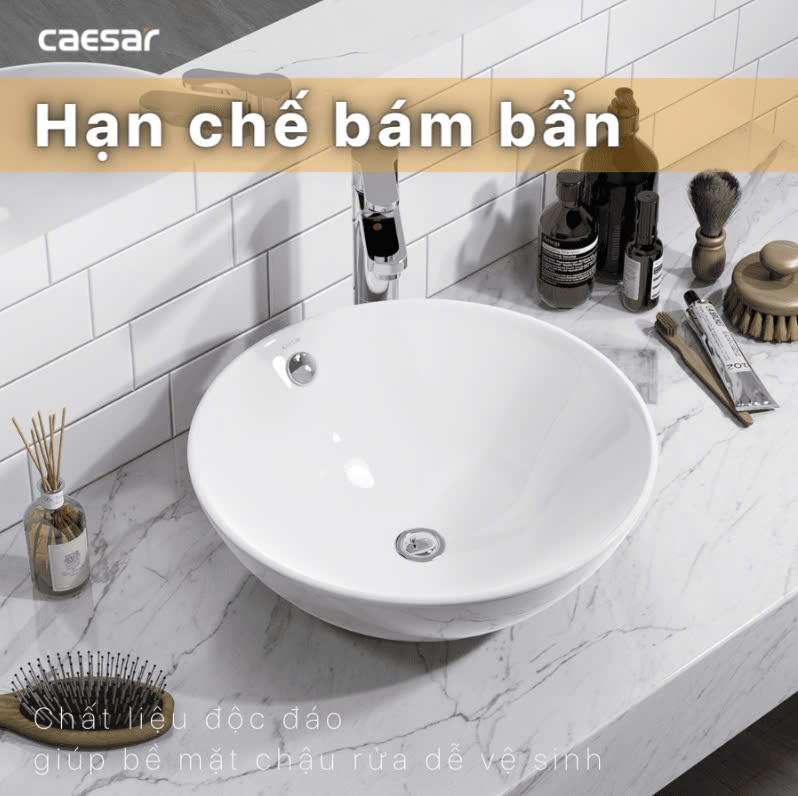 Chậu rửa Lavabo đặt bàn Caesar L5215