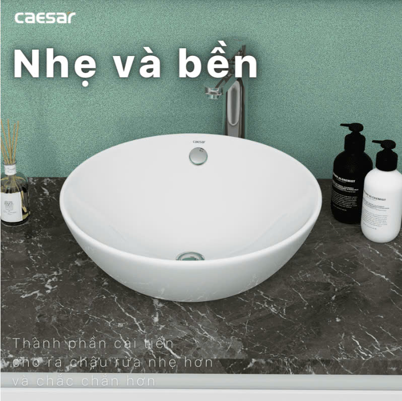 Chậu rửa Lavabo đặt bàn Caesar L5215