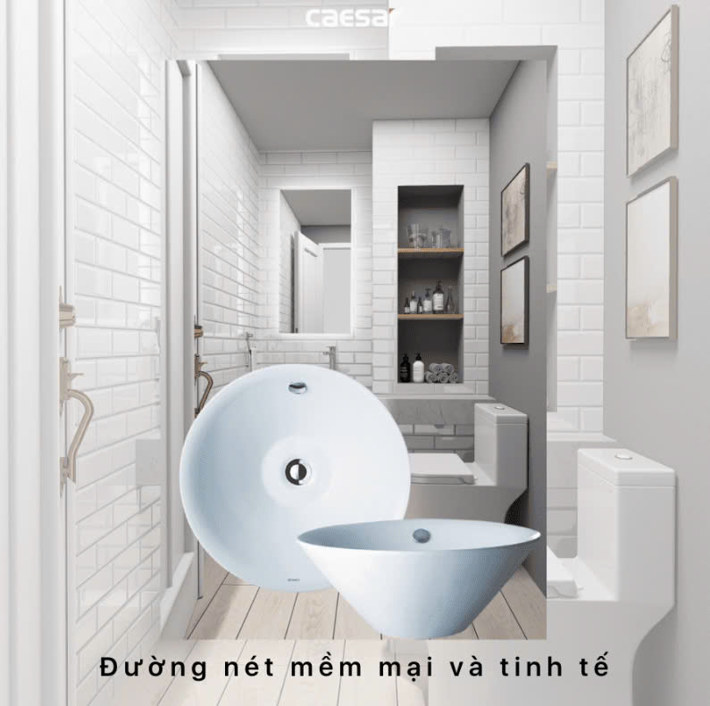 Chậu rửa Lavabo đặt bàn Caesar L5222