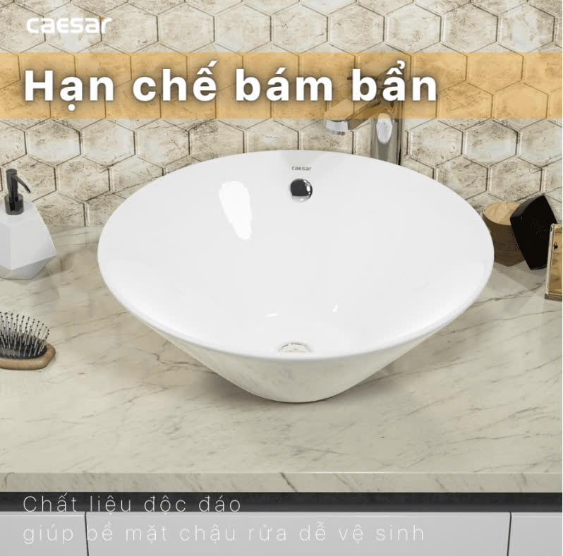Chậu rửa Lavabo đặt bàn Caesar L5222