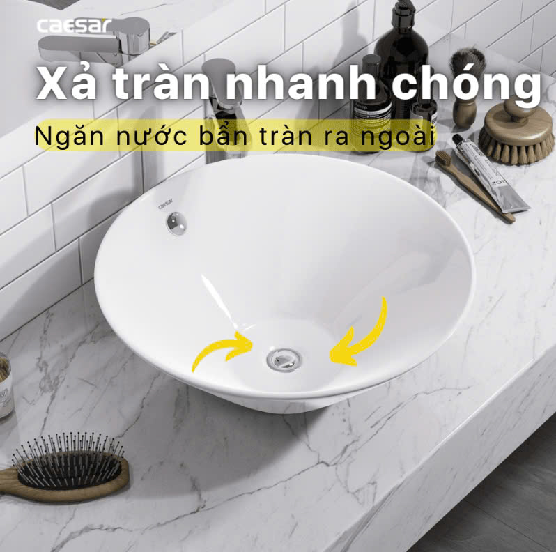 Chậu rửa Lavabo đặt bàn Caesar L5222