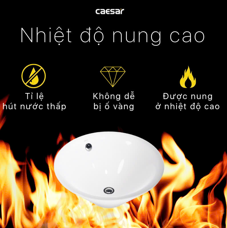 Chậu rửa Lavabo đặt bàn Caesar L5222