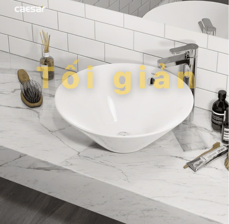 Chậu rửa Lavabo đặt bàn Caesar L5222