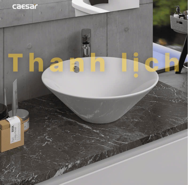 Chậu rửa Lavabo đặt bàn Caesar L5222