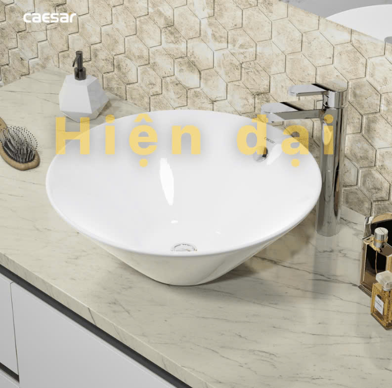 Chậu rửa Lavabo đặt bàn Caesar L5222