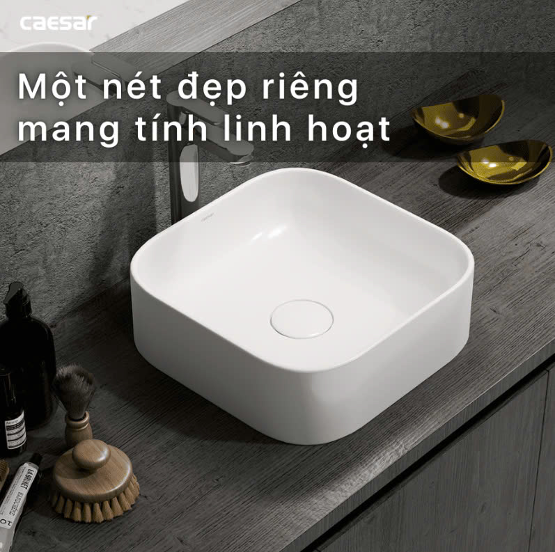 Chậu rửa Lavabo đặt bàn Caesar LF5256