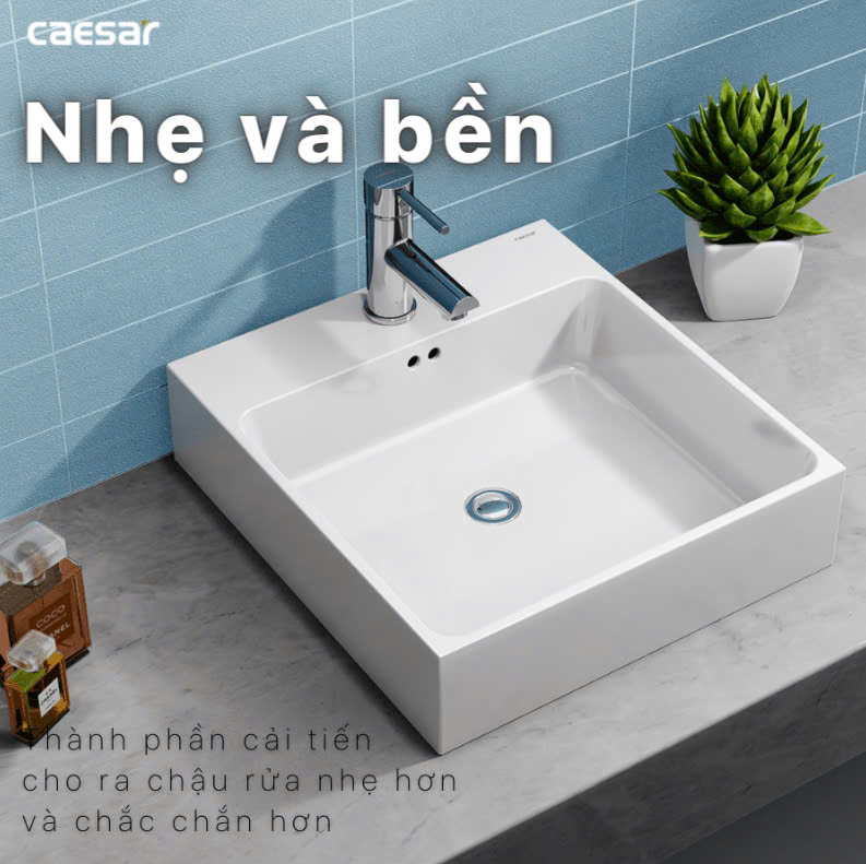 Chậu rửa Lavabo đặt bàn Caesar LF5261
