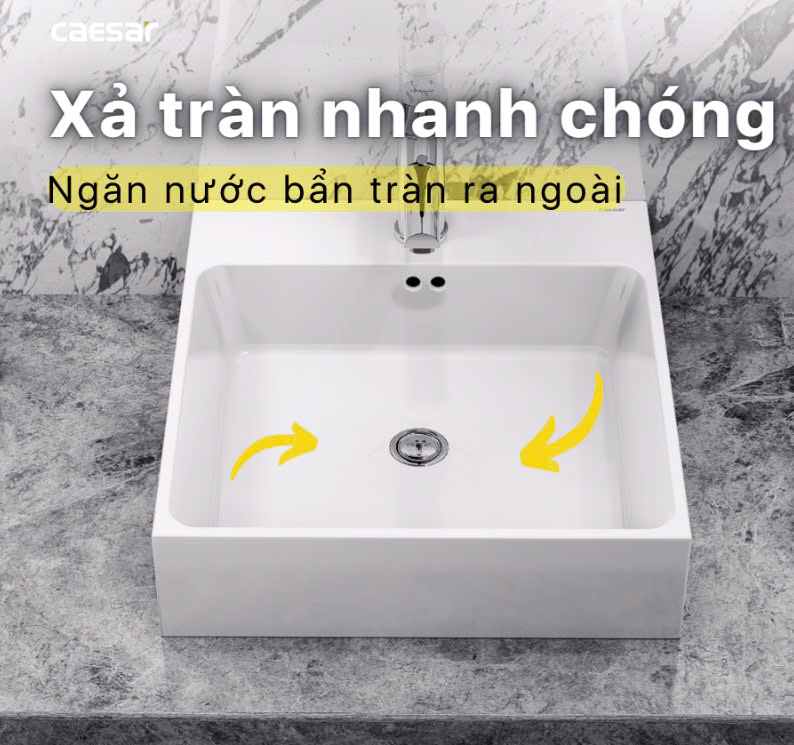 Chậu rửa Lavabo đặt bàn Caesar LF5261