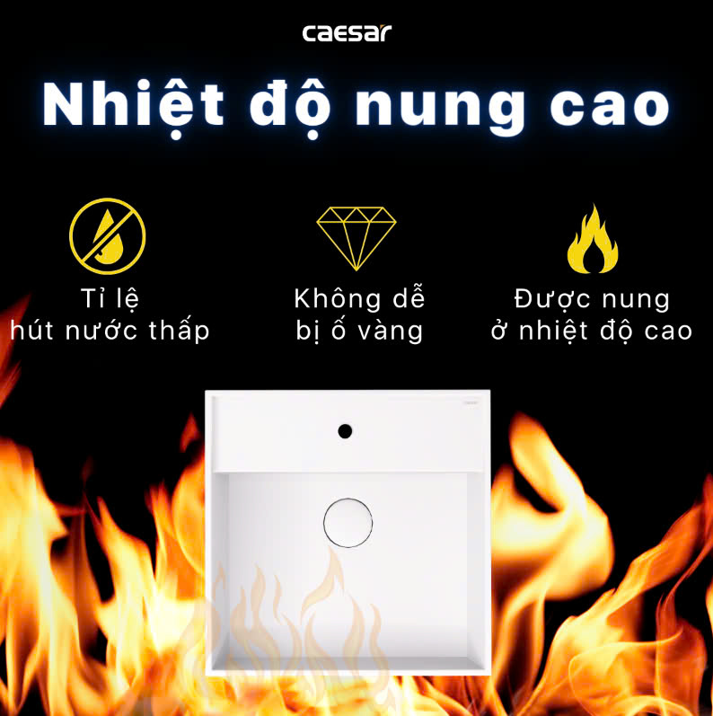 Chậu rửa Lavabo đặt bàn Caesar LF5380