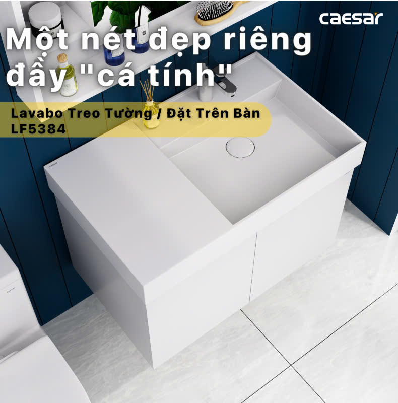 Hình ảnh Chậu rửa Lavabo đặt bàn Caesar LF5384