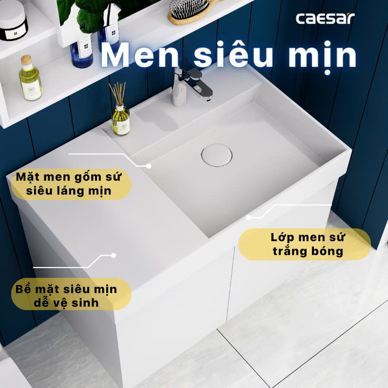 Chậu rửa Lavabo đặt bàn Caesar LF5384