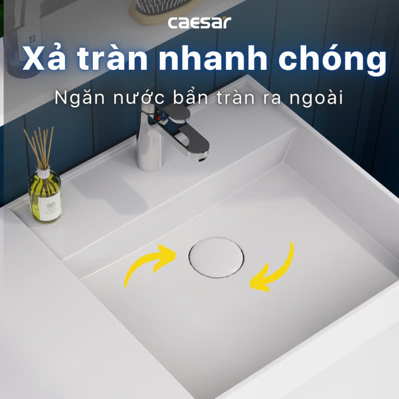 Chậu rửa Lavabo đặt bàn Caesar LF5384