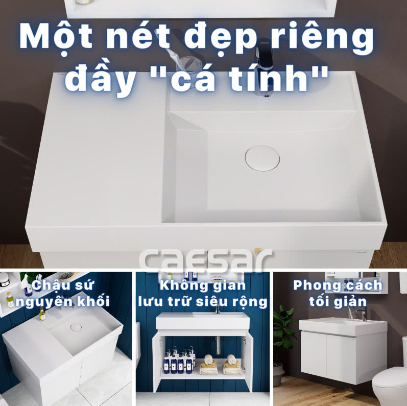 Chậu rửa Lavabo đặt bàn Caesar LF5384