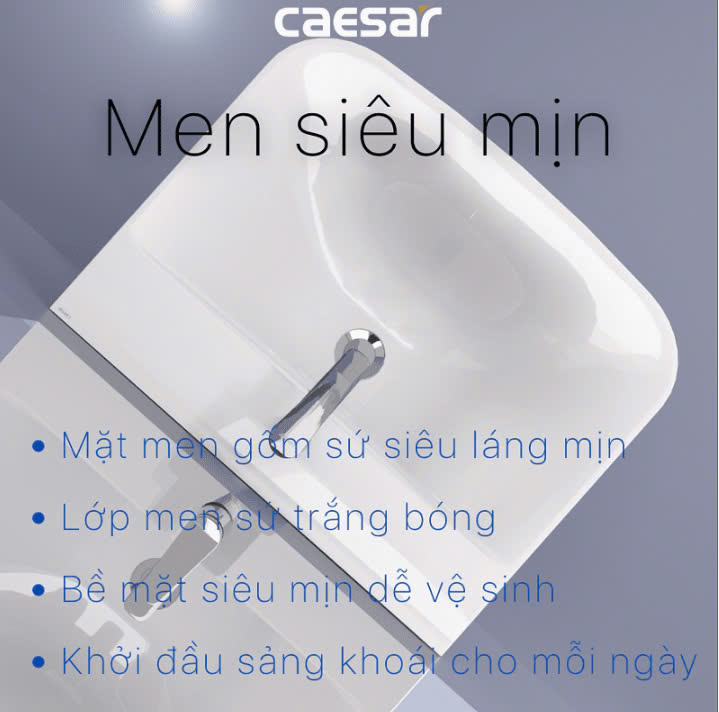 Chậu rửa Lavabo treo tường Caesar L2365 + P2443